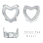 Heart Rhinestones Crystals Handcrafts DIY Rhinestones For Clothes Bags Glue On Nails Glass Strass Crystals 27mm crystal beads