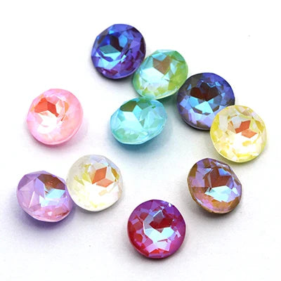 tony bead 20pcs Gemstone Flower Shiny MI Crystal Loose Rhinestones K9 Glass Strass Crystal Small Beads Glue on Clothes Nail Arts