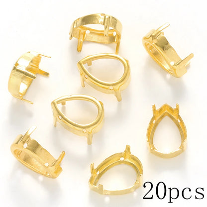 10Pcs Pointback Loose Drop Rhinestones for Nails Decoration High Quality K9 Glass Strass Crystals Stone for Jewelry Making