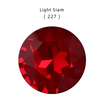 27mm Gem Flower Rhinestones New Arrival Glue On Stones Pointback Clothes Wedding Dress Decoration Crystals Round Strass