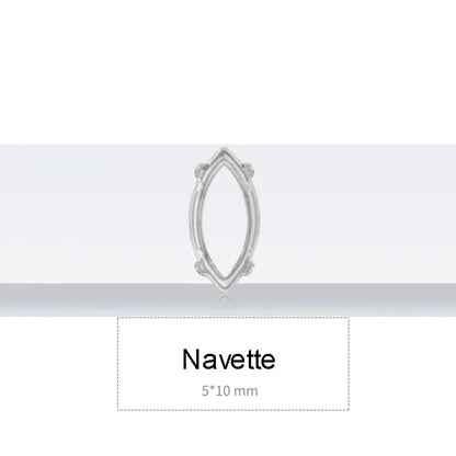 50pcs All Shapes All Sizes Copper Claws High Quality Metal Base Setting for Rhinestones Crystals Sew on Clothing Crafts