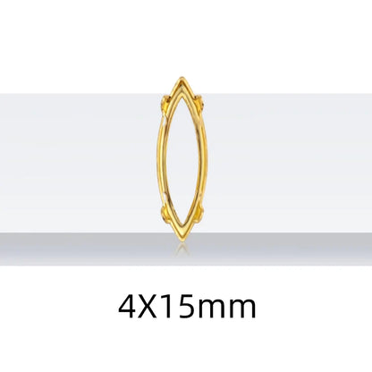 4x15mm Nails Glue Rhinestones Glass Strass Pointback DIY Art Crafts Fancy Stones High Quality AB Color Nail Art Decoration Stone