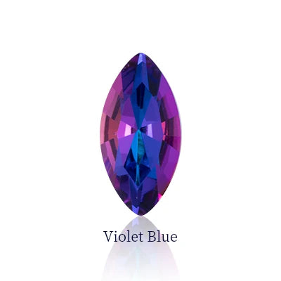 Navette Shape K9 Glass Rhinestones 5x10mm Pointback Crystal Stones Glue on Nails Decoration Fancy Rhinestone Strass