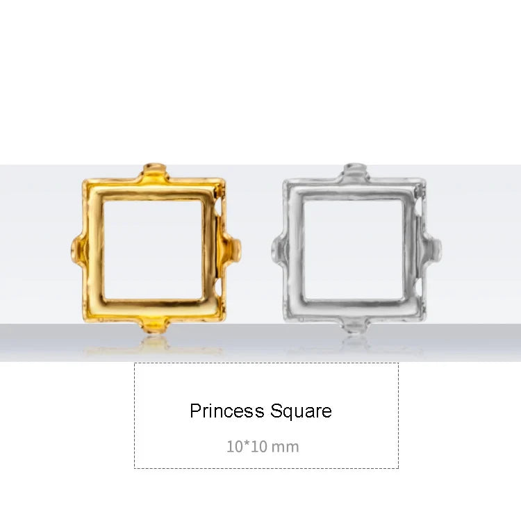 Drop Copper K9 Empty Claw Settings for Fancy Stones Golden Round Rhinestones Claw Silver Gold Firmly Set Rhinestones Base Claw