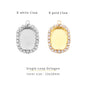 New Arrival Pendant Accessories Oval Shape Copper Claws Rhinestone Flatback Glass Strass Base Jewelry Making Accessories