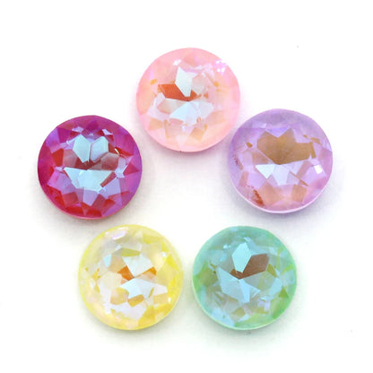 20pcs Gemstone Flower Shiny MI Crystal Loose Rhinestones K9 Glass Strass Crystal Small Beads Glue on Clothes Nail Arts