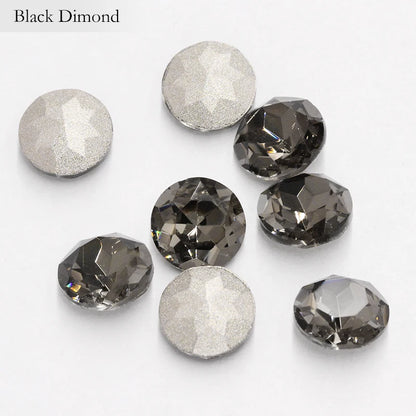 Pointback Crystal Loose Rhinestones for Clothes 20 Colors Mixed Gemstone Flower K9 Glass Strass Crystal Beads Glue on Nail Arts