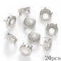 10Pcs Cushion Shaped K9 Glass Crystals for Crafts Sew On Rhinestones Crystal Stone Glue On Pointback Rhinestones for Needlework