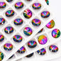 6-14mm Glitter Pointback Rhinestones AB Color Glass Strass Crystals For Needlework DIY Opal Color Rivoli Rhinestones