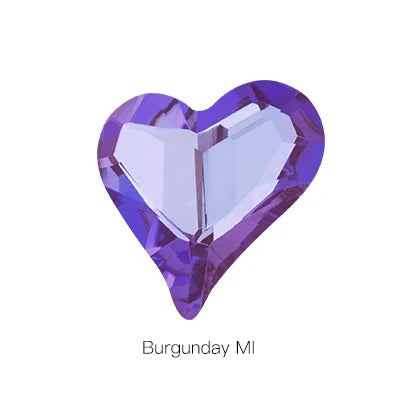 tony bead MI Series Heart Shaped Shiny Crystal Loose Rhinestones K9 Glass Strass Crystal Glue on Clothing Crafts Jewelry Beads