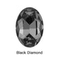 Oval Rhinestones Piontback Nail Art Rhinestones K9 Glass Strass Crystal Glue on Clothes Crystal Beads