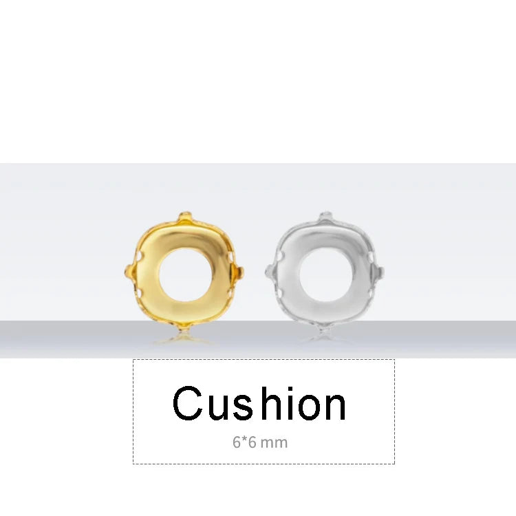 Drop Copper K9 Empty Claw Settings for Fancy Stones Golden Round Rhinestones Claw Silver Gold Firmly Set Rhinestones Base Claw