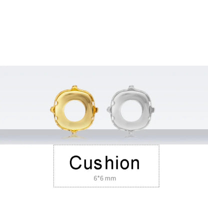 Drop Copper K9 Empty Claw Settings for Fancy Stones Golden Round Rhinestones Claw Silver Gold Firmly Set Rhinestones Base Claw