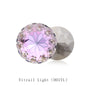 New Arrival 14mm Round Rhinestones Pointback Glass Rivoli Crystal Strass Flower Printing Inside Shiny Glue On Stones