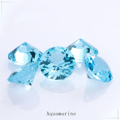 4-10mm Pointback Zirconia Rhinestones Round Shape Zircon Crystals Jewelry Stone Zirconia Colorful Glue On Strass