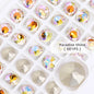 8mm Round Rhinestones Pointback Crystal Strass Garments Decoration DIY Rhinestones Glue On Bags Wedding Dress Decoration Stones