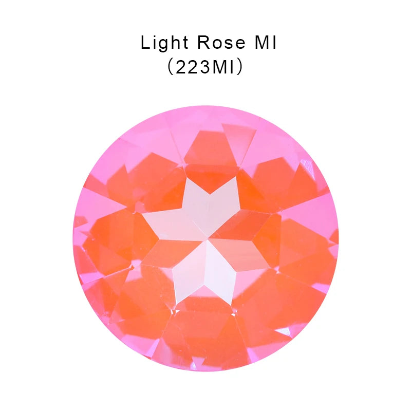 27mm Gem Flower Rhinestones New Arrival Glue On Stones Pointback Clothes Wedding Dress Decoration Crystals Round Strass