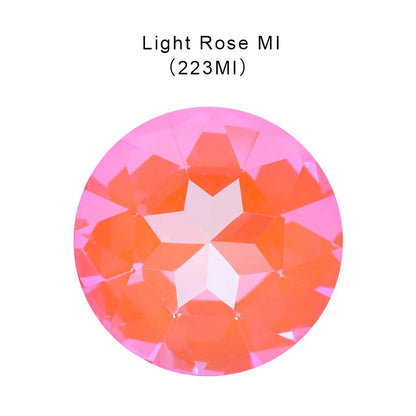 27mm Gem Flower Rhinestones New Arrival Glue On Stones Pointback Clothes Wedding Dress Decoration Crystals Round Strass