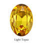 Oval Rhinestones Piontback Nail Art Rhinestones K9 Glass Strass Crystal Glue on Clothes Crystal Beads