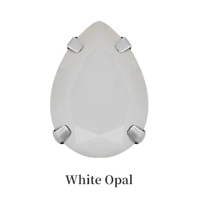 AAAAA Tear Drop Opal Crystal Sew on Stones Strass Crystal Rhinestones Flat Back Thickened Copper Claws Sew on Clothes Decoration