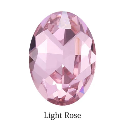 Oval Jewelry Accessories Colorful Violet Light Siam Piontback Loose Rhinestones K9 Glass Strass Crystal Glue on Clothes