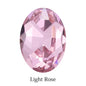 Oval Jewelry Accessories Colorful Violet Light Siam Piontback Loose Rhinestones K9 Glass Strass Crystal Glue on Clothes