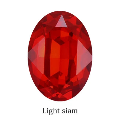 13X18mm Oval Rhinestones For Clothes Bags K9 Glass Strass Crystals Pointback Red Crystals Rhinestone Art Crafts Accessories