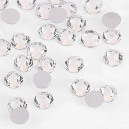 Clear Rhinestone Nail Art Stones Flatback Rhinestones Crystal AB SS3 - SS50 Non Hot Fix Glass Strass Glue On Nails Rhinestones