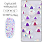 1728pcs Six Grid Mixed Round Nail Flatback Crystal Rhinestones 26 Colors Shiny Glue on Nail Art Phone Shells Make Up Rhinestones