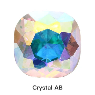 All Sizes Bright Shining Fat Square K9 Loose Rhinestones Piontback Strass Crystal Glue on Clothing Jewelry Accessories