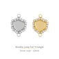 New Arrival Pendant Accessories Oval Shape Copper Claws Rhinestone Flatback Glass Strass Base Jewelry Making Accessories