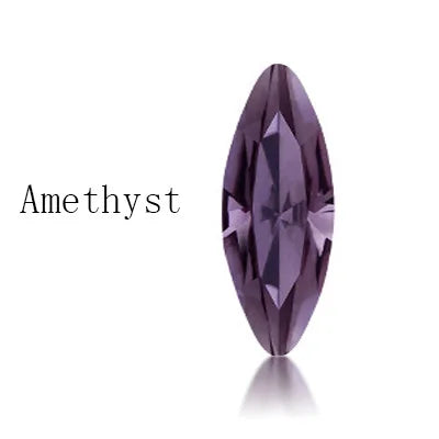 Navette Shape K9 Glass Rhinestones 5x10mm Pointback Crystal Stones Glue on Nails Decoration Fancy Rhinestone Strass