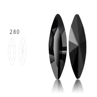 4x15mm Nails Glue Rhinestones Glass Strass Pointback DIY Art Crafts Fancy Stones High Quality AB Color Nail Art Decoration Stone