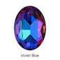 Oval Rhinestones Piontback Nail Art Rhinestones K9 Glass Strass Crystal Glue on Clothes Crystal Beads