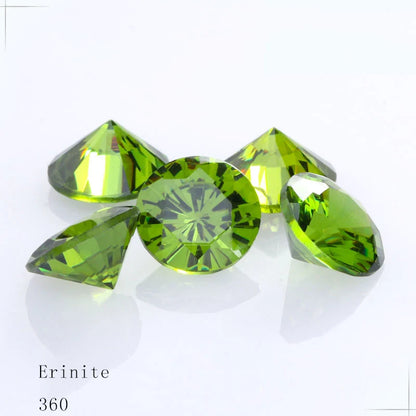 4-10mm Pointback Zirconia Rhinestones Round Shape Zircon Crystals Jewelry Stone Zirconia Colorful Glue On Strass