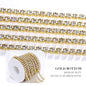 1M 10M Gold Silver Glass Crystal Rhinestone Cup Chain Glue-on Strass Nail Chain Sew-On Rhinestones for Clothes DIY Accessories