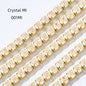 1M All Color Bottom K9 Glass Crystal Rhinestone Cup Chain Sew-on Glue-on Glitter Rhinestones for Clothes DIY Garment Accessories