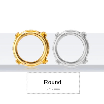 Drop Copper K9 Empty Claw Settings for Fancy Stones Golden Round Rhinestones Claw Silver Gold Firmly Set Rhinestones Base Claw