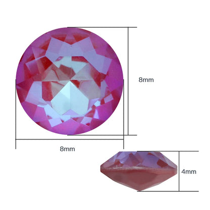 20pcs Gemstone Flower Shiny MI Crystal Loose Rhinestones K9 Glass Strass Crystal Small Beads Glue on Clothes Nail Arts