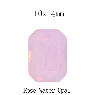 tony bead Rose Opal Rhinestones Pointback Round Crystal Strass Shiny Glue On Stones K9 Glass Rivoli Crystals For Nails Glue