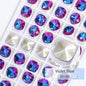 K9 Glass Crystals Crafts Pointback Loose Stones Square Crystals For Clothes Bags DIY Jewelry Decoration Garments Strass
