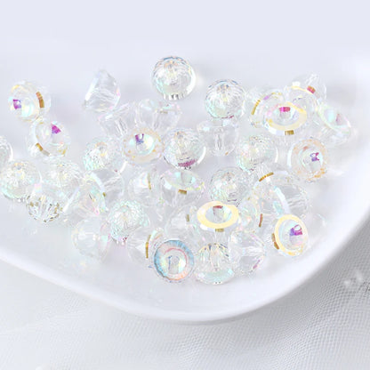 Round Shape Hole Rhinestones Bracelets Jewelry Accessories Hole Beads DIY Art Crystals Stones Fancy Stones Crystal