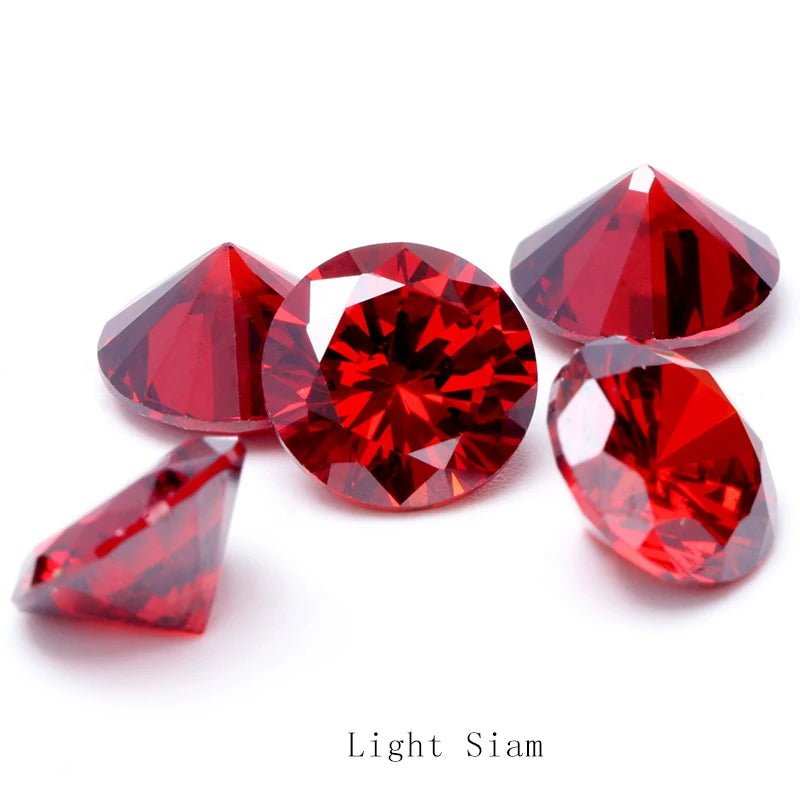 4-10mm Pointback Zirconia Rhinestones Round Shape Zircon Crystals Jewelry Stone Zirconia Colorful Glue On Strass