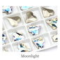 12x13mm Heart Shape Glass Pointback Rhinestones Crystal Glue-on Rhinestones Clothes Decoration Strass Stones DIY Accessories