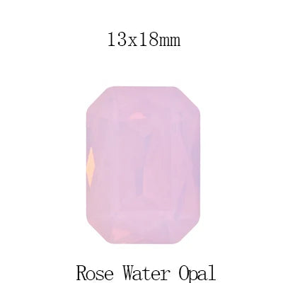 tony bead Rose Opal Rhinestones Pointback Round Crystal Strass Shiny Glue On Stones K9 Glass Rivoli Crystals For Nails Glue