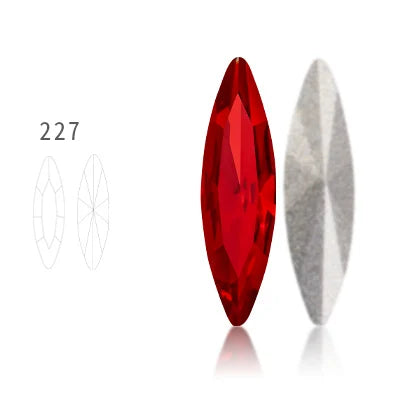 4x15mm Nails Glue Rhinestones Glass Strass Pointback DIY Art Crafts Fancy Stones High Quality AB Color Nail Art Decoration Stone