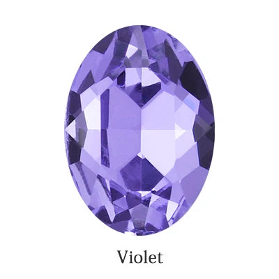 Oval Jewelry Accessories Colorful Violet Light Siam Piontback Loose Rhinestones K9 Glass Strass Crystal Glue on Clothes