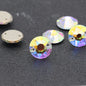 8-12mm AB Color Shiny Rhinestones Flatback Sew On Rhinestones Round Shape Loose Crystals K9 Glass Strass DIY Decoration Stones