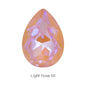 12 Colors Mix Mocha Fluorescent TearDrop K9 Glass Loose Rhinestones Piontback Strass Crystal Glue on Clothes Jewelry Accessories