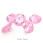 4-10mm Pointback Zirconia Rhinestones Round Shape Zircon Crystals Jewelry Stone Zirconia Colorful Glue On Strass